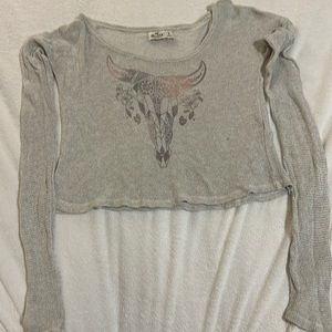 Hollister sweater crop tops